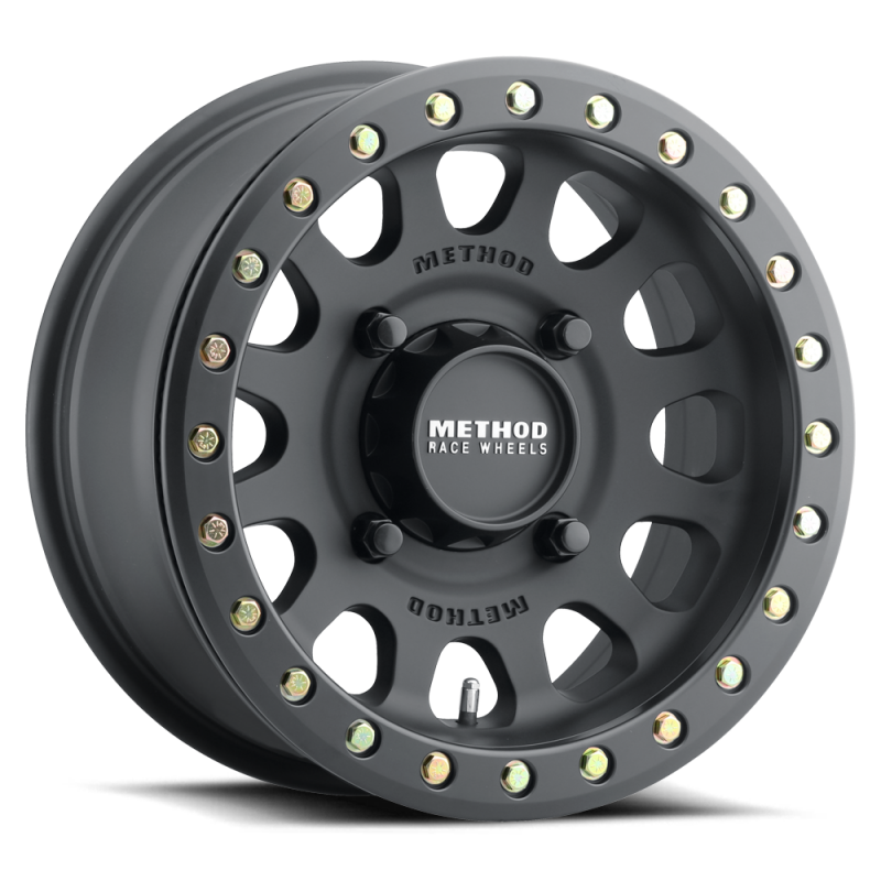 Method MR401 UTV Beadlock 15x10 / 6+4/25mm Offset / 5x4.5 / 72 CB Matte Black Wheel