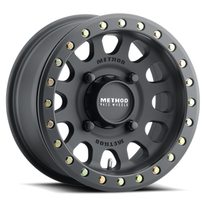 Method MR401 UTV Beadlock 15x10 / 6+4/25mm Offset / 4x156 / 132 CB Matte Black Wheel