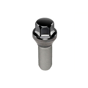 McGard Hex Lug Bolt (Cone Seat) M12X1.25 / 17mm Hex / 22.0mm Shank Length (Box of 50) - Black