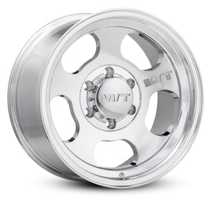 Mickey Thompson Canyon Polished Wheel - 15X8 5X4.5 BP 3.63in BS -22 Offset 78.1mm Bore - 274516