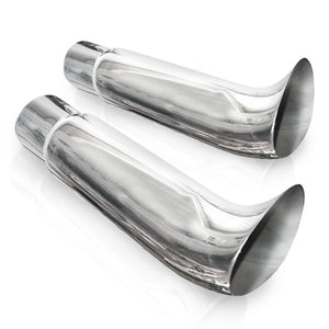 Stainless Works Elf Ear Exhaust Tips 3in Body 3in ID Inlet