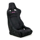 NRG Prisma Lab Reclinable Bucket Racing Seat - Pair (Black Vegan Suede)