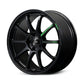 Gram Lights 57NR LIMITED II 18x8.5 +38 5-100 Semigloss Black Wheel w/ Black Cap/Stickers/Air Valve