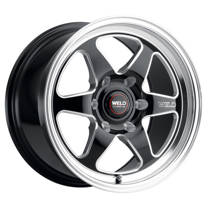 Weld S106 20x9.5 Ventura 6 6x139.7 ET06 BS5.50 Gloss BLK MIL DIA 106.1
