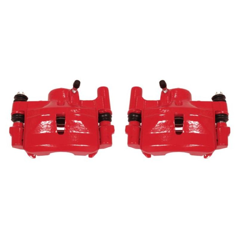 Power Stop 90-91 Lexus ES250 Rear Red Calipers w/Brackets - Pair