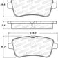 StopTech Street Brake Pads - Front