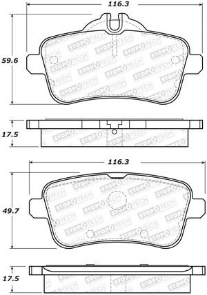 StopTech Street Brake Pads - Front