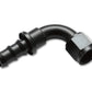 Vibrant -6AN Push-On 90 Deg Hose End Fitting - Aluminum