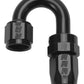 Russell Performance -12 AN Black 180 Degree Full Flow Swivel Hose End