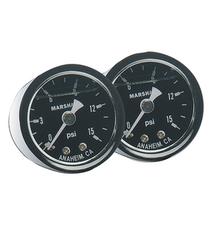 Fragola Fuel Pressure Gauge 0-15 PSI Liquid Filled