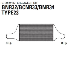 GReddy 89-02 Nissan Skyline BNR32/33/34 Intercooler Kit (Special Order)