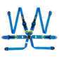 Cusco Universal 6 Point 3in Shoulder 3in Lap w/Eyebolts (7/16-20UNF Thread) FIA Racing Harness- Blue