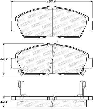 StopTech Street Brake Pads - Rear