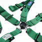NRG 5PT 3in. Seat Belt Harness / Cam Lock - Green