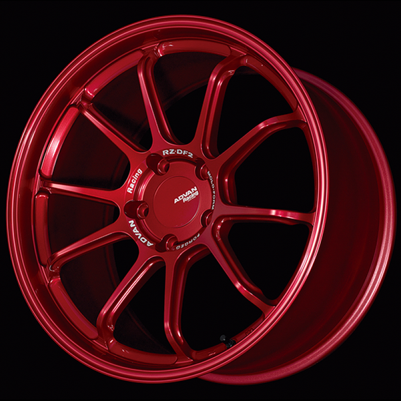 Advan RZ-DF2 for Porsche 20x10.5 / +45 Offset / 5-130 / 71.6mm Bore / Racing Candy Red
