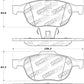 StopTech Performance 04-09 Mazda 3 Front Brake Pads