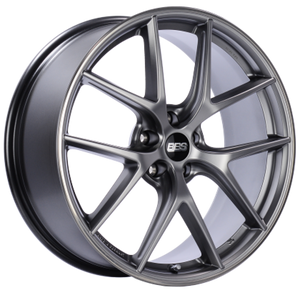 BBS CI-R 19x9.5 5x120 ET40 Platinum Silver Polished Rim Protector Wheel -82mm PFS/Clip Required