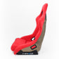 NRG FRP Bucket Seat ULTRA Edition - Large (Red Alcantara/Gold Glitter Back)