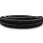 Vibrant -4 AN Two-Tone Black/Blue Nylon Braided Flex Hose (10 foot roll)