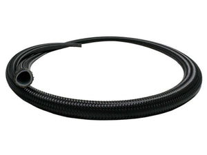 Fuelab Black Nylon Stainless Steel Braided PTFE Hose - 6AN - 10ft