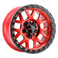 Weld Off-Road W133 17X9 Cinch 6X135 6X139.7 ET-12 BS4.50 Candy Red / Satin Black Ring 106.1