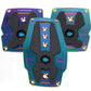 NRG Aluminum Sport Pedal M/T - Neochrome w/Black Rubber Inserts