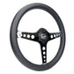 NRG Light Weight Gaming Steering Wheel - Driftz 350mm 3 Chrome Spokes Perforated Leather