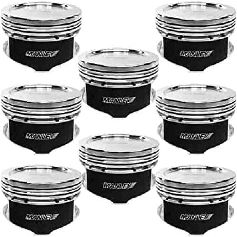 Manley Chevy Small Block LS 3.875-4.250in Bore Range Dish/Flat Top Custom Piston Set