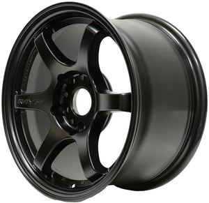Gram Lights 57DR 15x8.0 +35 4x100 Semi Gloss Black Wheel
