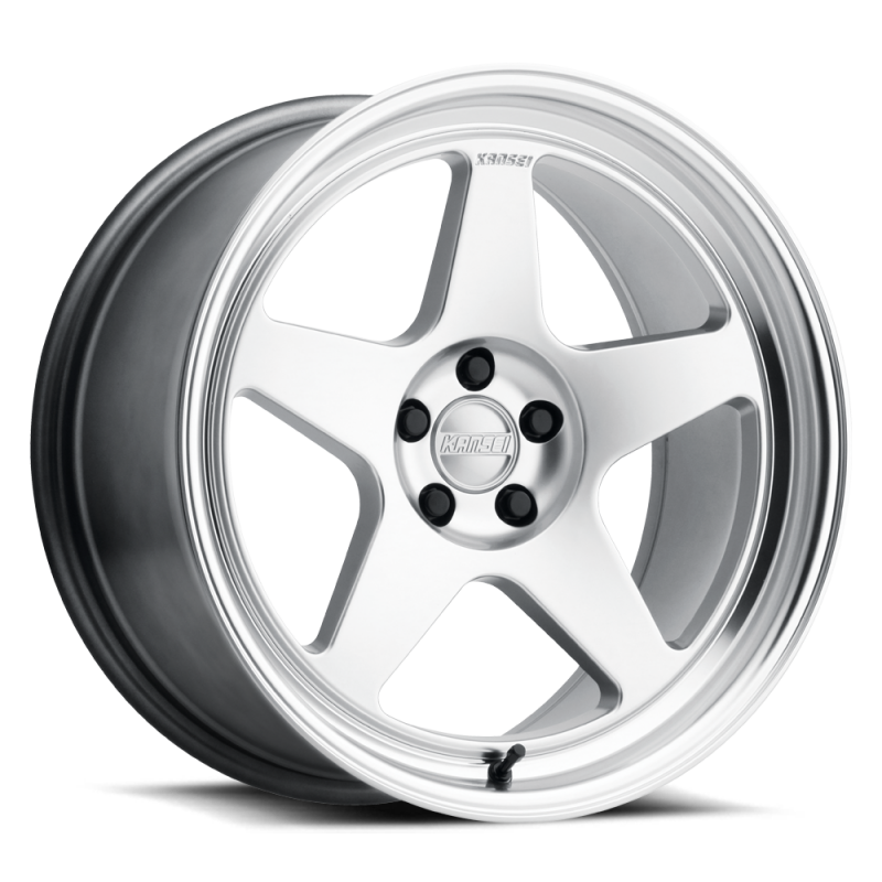 Kansei K12 KNP 15x7in / 4x100 BP / 0mm Offset / 73.1mm Bore - Hyper Silver Machined Lip Wheel