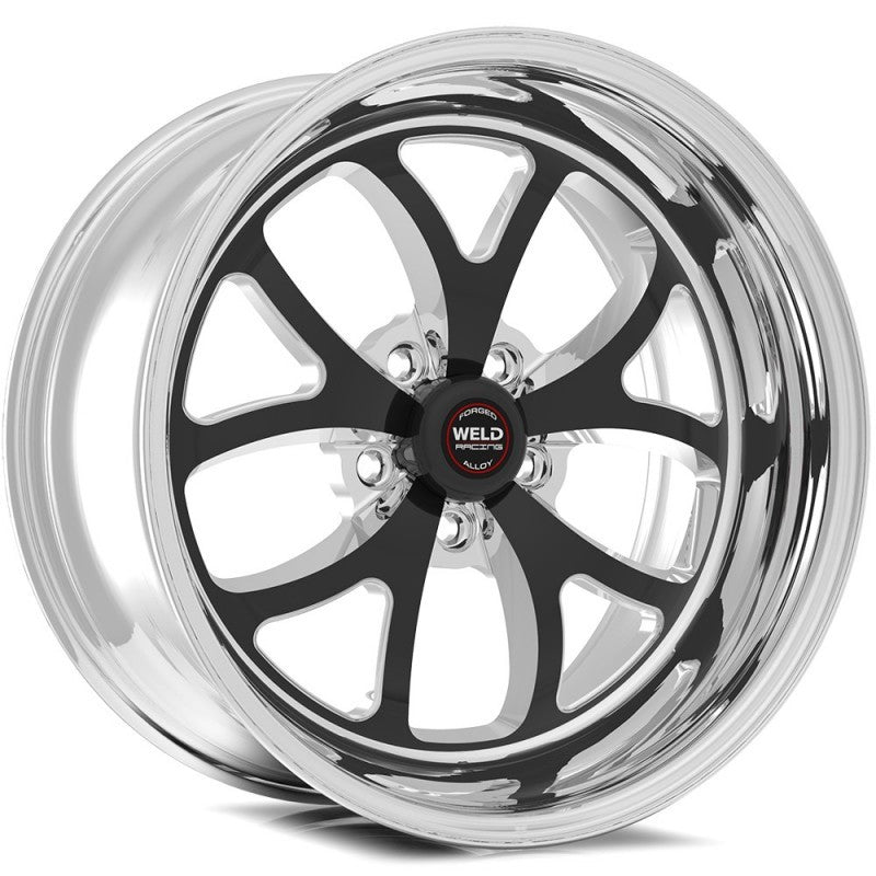 Weld S76 17x10 / 5x5 BP / 7.7in. BS Black Wheel (High Pad) - Black Single-Beadlock