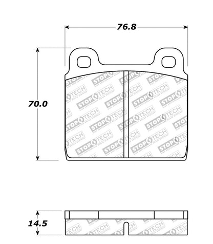 StopTech Street Touring 75-95 Alfa Romeo 2000 Spider/Graduate/Veloce Front Brake Pads