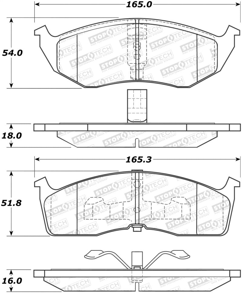 StopTech Street Select Brake Pads