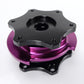 NRG Quick Release SFI SPEC 42.1 - Shiny Black Body / Shiny Purple Ring