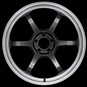 Advan R6 20x10.5 +24mm 5-114.3 Machining & Racing Hyper Black Wheel