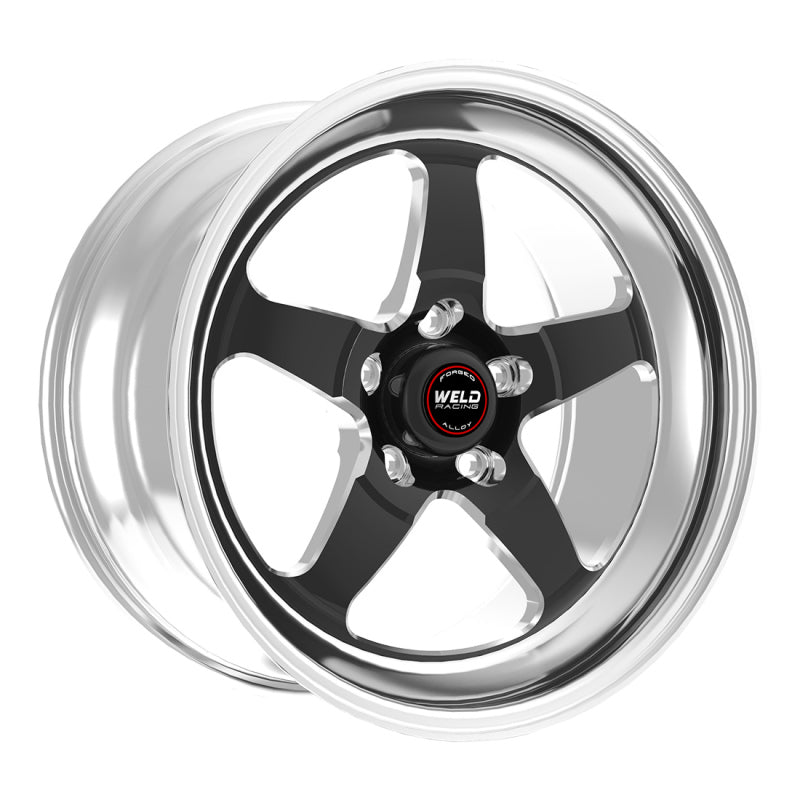 Weld S71 17x10.5 / 5x4.5 BP / 6.2in. BS Black Wheel (High Pad) - Non-Beadlock