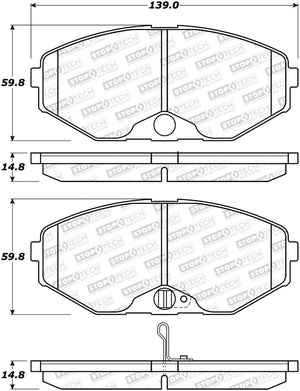 StopTech Street Brake Pads - Front