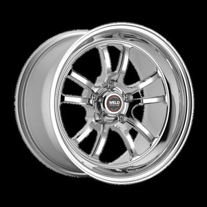 Weld S70 RT-S 18x9.5in / 5x120.65 BP / 6.6in. BS - Polished Center - Polished Shell Wheel