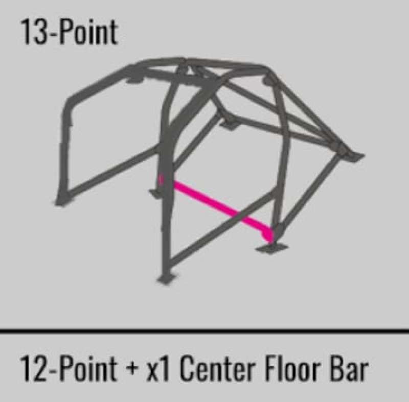 Cusco SFTY21 2-Pssgr 13-Point BLK DASH-THRU Roll Cage Subaru 93-00 Toyota Supra JZA80(S/O/No Cancel)