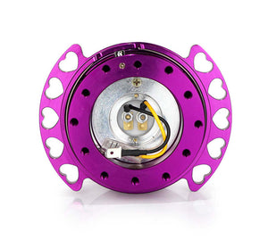 NRG Quick Release Kit - Purple Body/ Purple Heart Cutout Ring