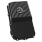 aFe 18-25 Jeep Wrangler JL V6 Transmission Pan - Black w/ Machined Fins