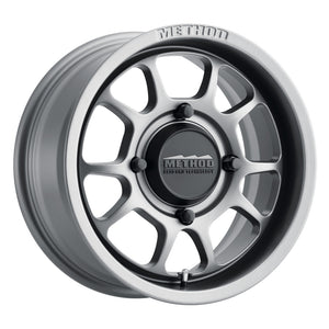 Method MR409 Bead Grip 14x7 / 4+3/13mm Offset / 4x136 / 106.25mm CB Steel Grey