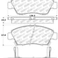 StopTech Performance 06-11 Honda Civic Sedan Hybrid Front Brake Pads