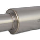 Vibrant Titanium Muffler w/Straight Cut Natural Tip 3in. Inlet / 3in. Outlet