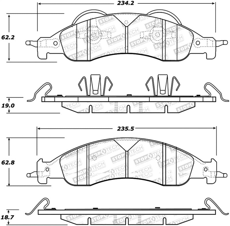 StopTech Street Select Brake Pads