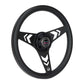 NRG Aluminum Steering Wheel 330mm - Arow Cutout - Ergonomic Grip - Anadized Black