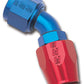 Russell Performance -6 AN Red/Blue 45 Degree Full Flow Hose End