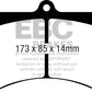 EBC 2015+ Am General HMMWV M1152 6.5L TD Bluestuff Front Brake Pads