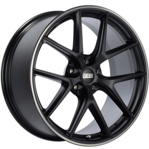BBS CI-R 20x11.5 5x112 ET40 Satin Black Polished Rim Protector Wheel -82mm PFS/Clip Required