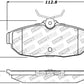 StopTech Performance 05-09 Ford Mustang Cobra/Mach 1 V6/GT / 10 Shelby/Shelby GT Rear Brake Pads